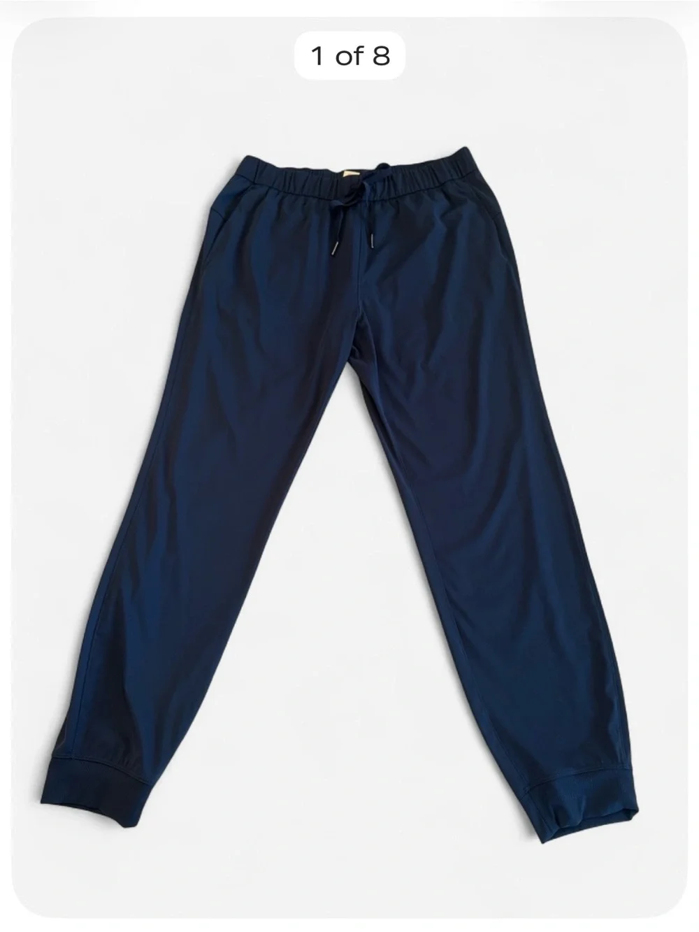 Member’s Mark Travel Jogger Pants Women’s Large Navy Blue Stretch Pull-On